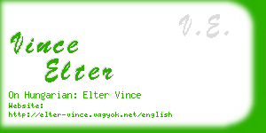 vince elter business card